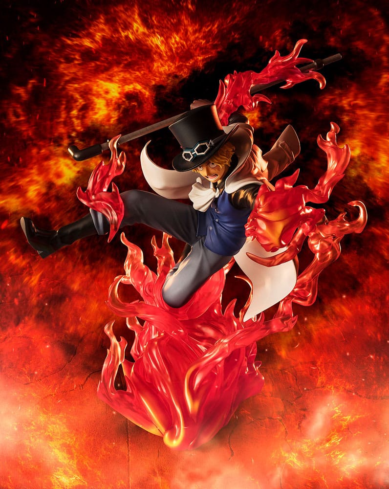 One Piece Figuarts ZERO Extra Battle PVC Statue Sabo Fire Fist Rook Check 19 cm - FanofThings.co.uk