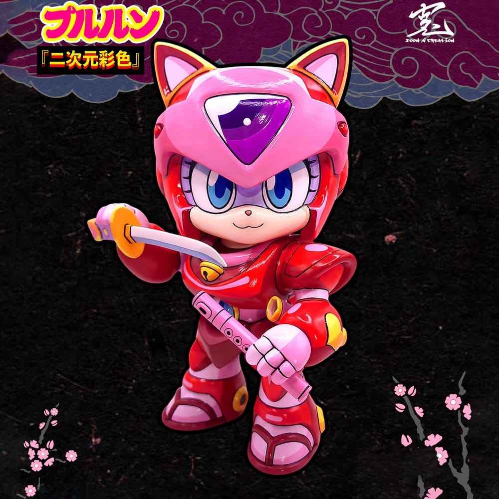 Samurai Pizza Cats Sofubi Addict Vinyl Figure Pururun (2nd Color Special Edition) 21 cm