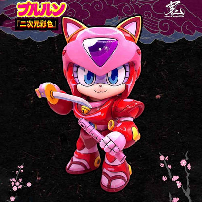 Samurai Pizza Cats Sofubi Addict Vinyl Figure Pururun (2nd Color Special Edition) 21 cm