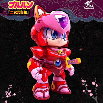 Samurai Pizza Cats Sofubi Addict Vinyl Figure Pururun (2nd Color Special Edition) 21 cm