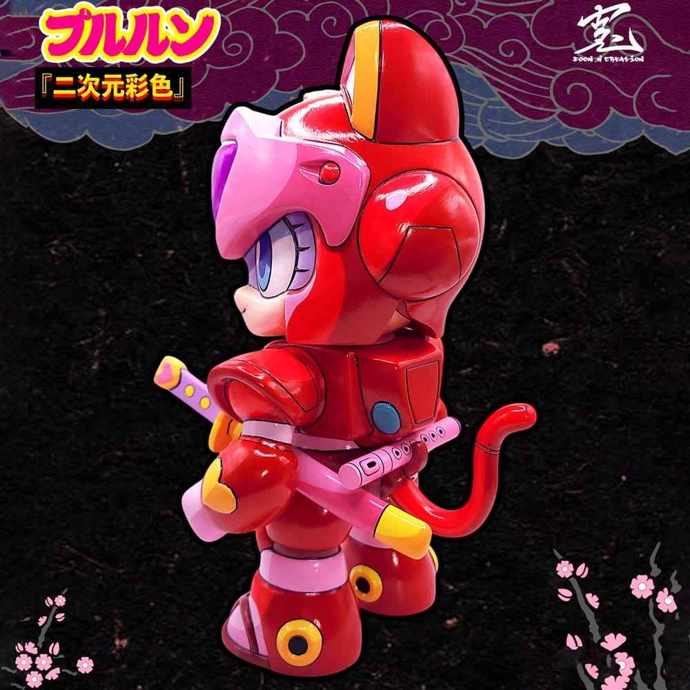 Samurai Pizza Cats Sofubi Addict Vinyl Figure Pururun (2nd Color Special Edition) 21 cm