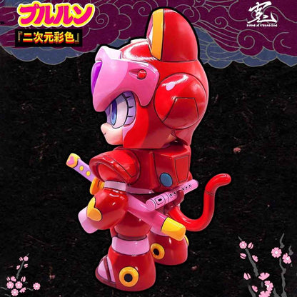 Samurai Pizza Cats Sofubi Addict Vinyl Figure Pururun (2nd Color Special Edition) 21 cm