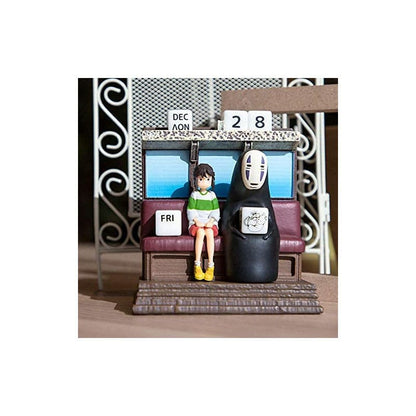 Spirited Away Statue Three-wheeler Diorama / Calendar Take Unabara Train 11 cm