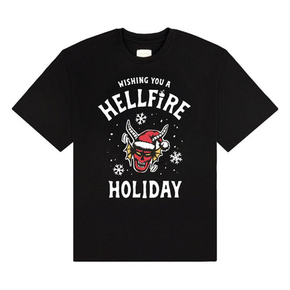 Stranger Things T-Shirt Wishing You A Hellfire Holiday Size XL