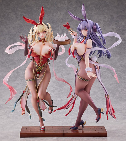 Moehime Union Statuen 1/4 Cheongsam Bunny Yuri & Stella 45 cm - FanofThings.co.uk