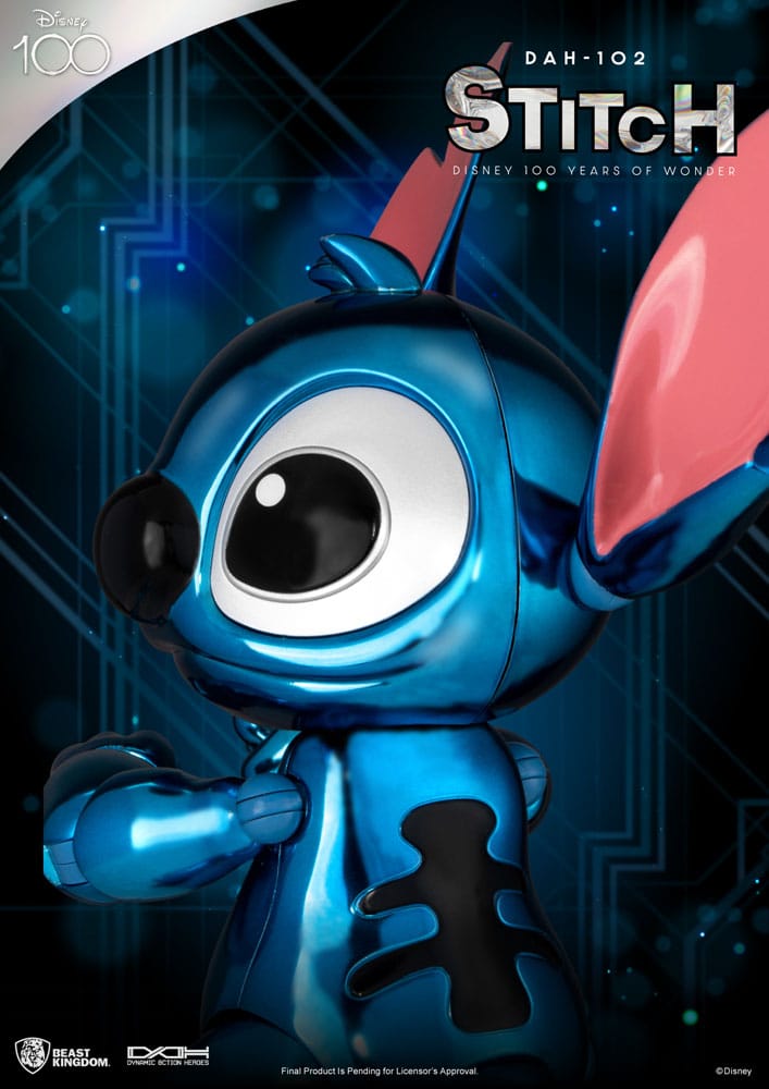 Disney 100 Years of Wonder Dynamic 8ction Heroes Action Figure 1/9 Stitch (Lilo & Stitch) 16 cm Action figures