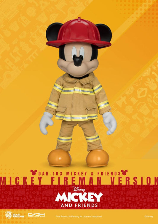Mickey & Friends Dynamic 8ction Heroes Action Figure 1/9 Mickey Fireman Ver. 24 cm - FanofThings.co.uk