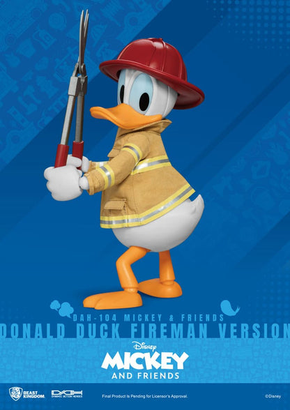 Mickey & Friends Dynamic 8ction Heroes Action Figure 1/9 Donald Duck Fireman Ver. 24 cm - FanofThings.co.uk