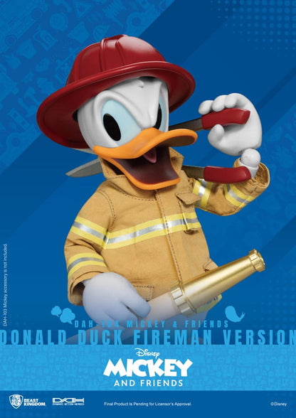 Mickey & Friends Dynamic 8ction Heroes Action Figure 1/9 Donald Duck Fireman Ver. 24 cm - FanofThings.co.uk