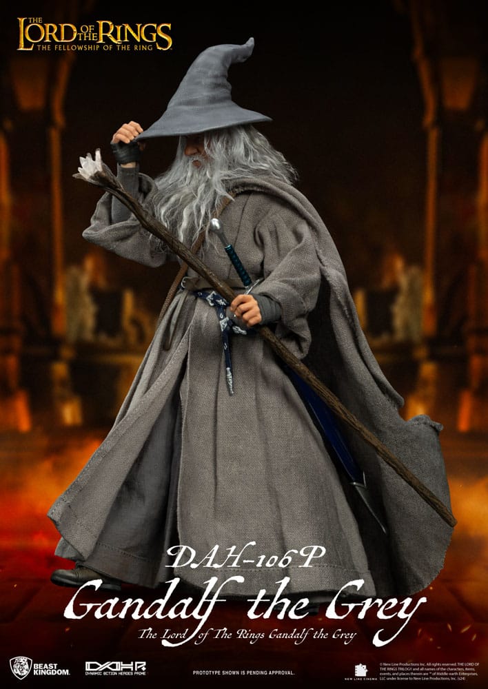 Lord of the Rings Dynamic 8ction Heroes Action Figure 1/9 Gandalf the Grey 21 cm - FanofThings.co.uk