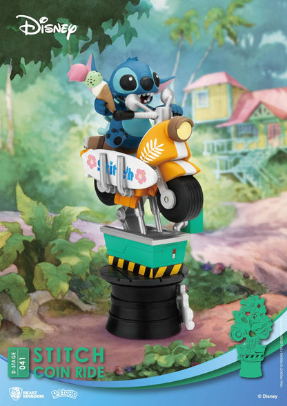 Disney D-Stage PVC Diorama Stitch Coin Ride 16 cm Beast Kingdom Toys