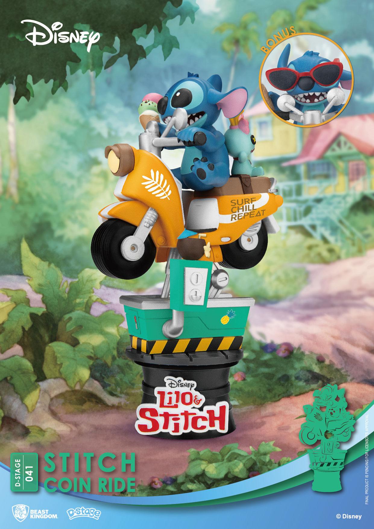 Disney D-Stage PVC Diorama Stitch Coin Ride 16 cm Beast Kingdom Toys