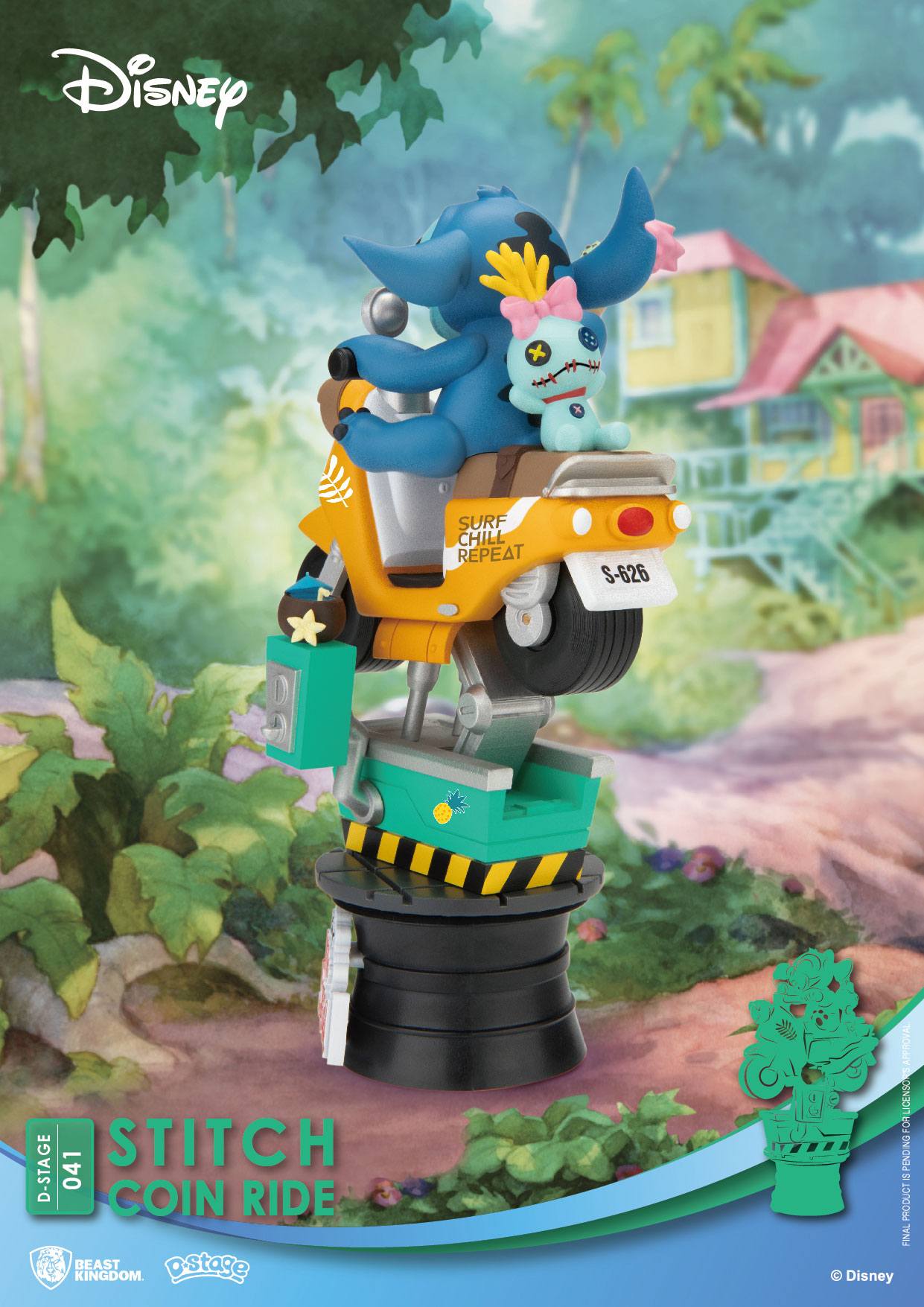Disney D-Stage PVC Diorama Stitch Coin Ride 16 cm Beast Kingdom Toys