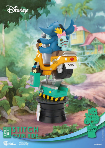 Disney D-Stage PVC Diorama Stitch Coin Ride 16 cm Beast Kingdom Toys