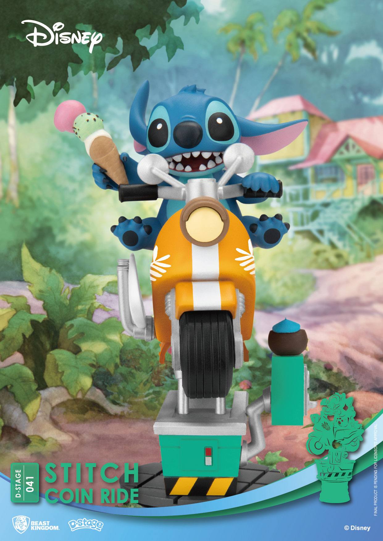 Disney D-Stage PVC Diorama Stitch Coin Ride 16 cm Beast Kingdom Toys