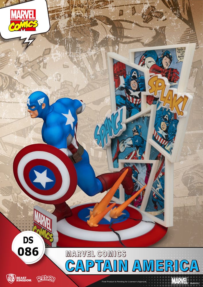 Marvel Comics D-Stage PVC Diorama Captain America 16 cm - FanofThings.co.uk