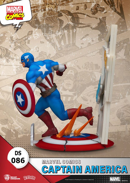 Marvel Comics D-Stage PVC Diorama Captain America 16 cm - FanofThings.co.uk