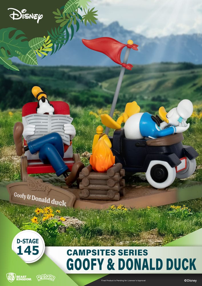 Disney D-Stage Campsite Series PVC Diorama Goofy & Donald Duck 10 cm Dioramas
