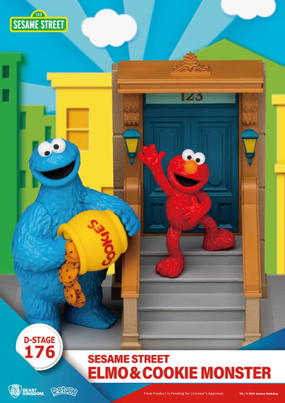 Sesame Street D-Stage PVC Statue Elmo & Cookie Monster 11 cm Statues