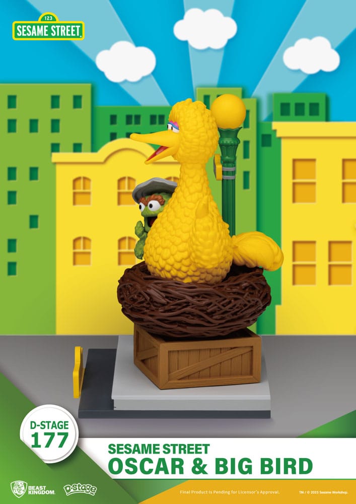 Sesame Street D-Stage PVC Statue Oscar & Big Bird 12 cm - FanofThings.co.uk