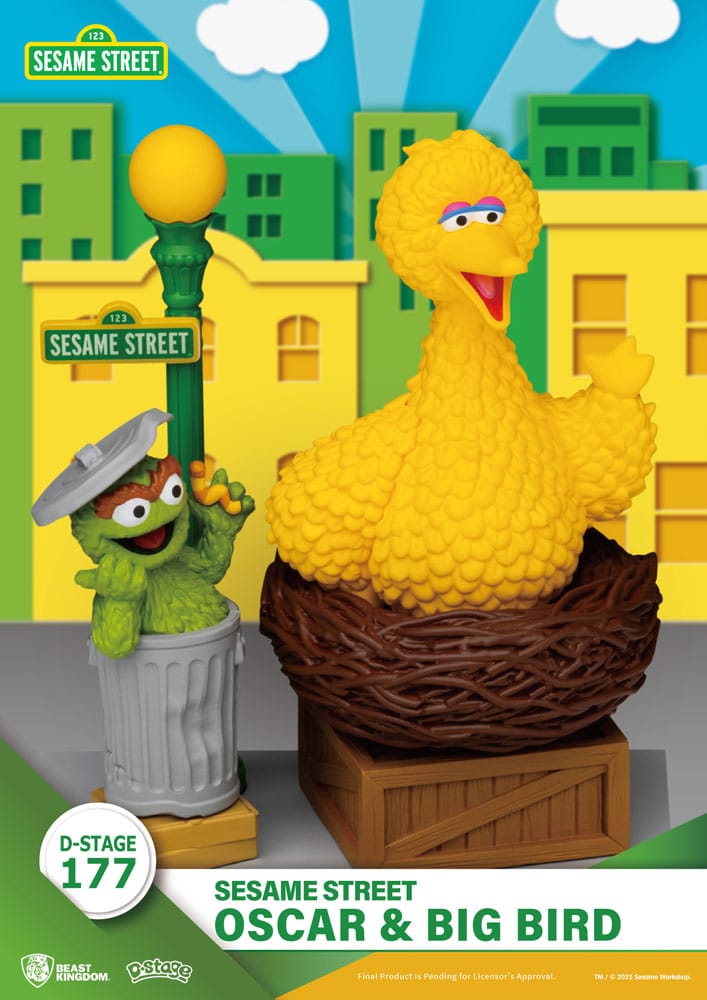 Sesame Street D-Stage PVC Statue Oscar & Big Bird 12 cm - FanofThings.co.uk