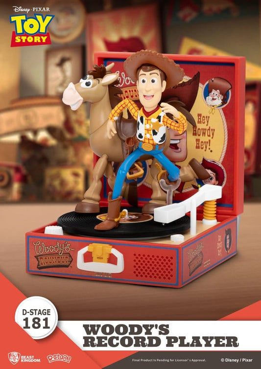 Toy Story Record Player Series PVC figure Woody's Record Player 13 cm Beast Kingdom Toys