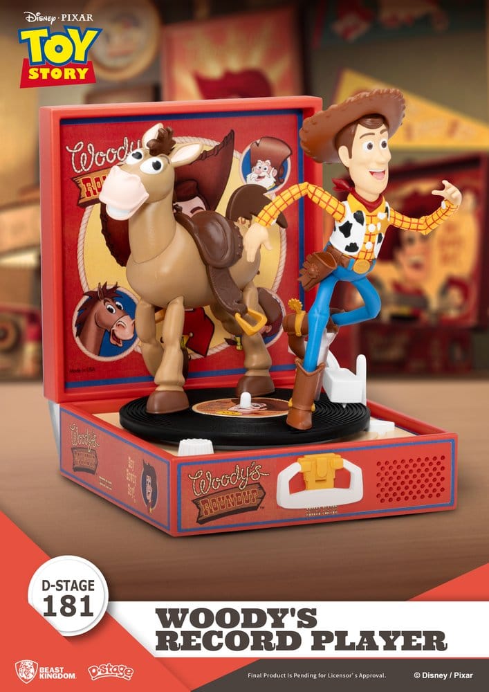 Toy Story Record Player Series PVC figure Woody's Record Player 13 cm Beast Kingdom Toys