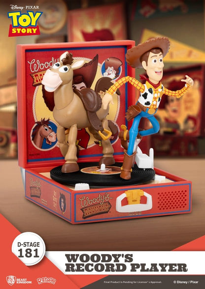 Toy Story Record Player Series PVC figure Woody's Record Player 13 cm Beast Kingdom Toys