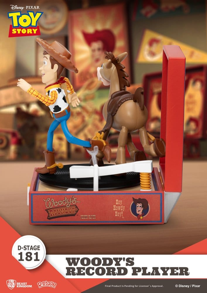 Toy Story Record Player Series PVC figure Woody's Record Player 13 cm Beast Kingdom Toys