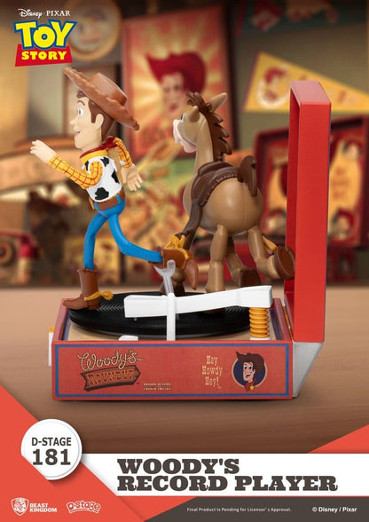 Toy Story Record Player Series PVC figure Woody's Record Player 13 cm Beast Kingdom Toys