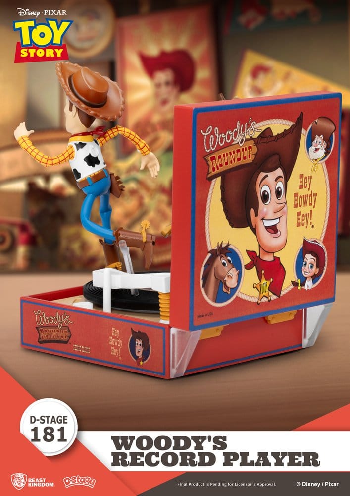 Toy Story Record Player Series PVC figure Woody's Record Player 13 cm Beast Kingdom Toys