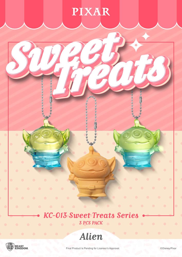 Pixar Sweet Treats Series Keychains 3-Pack 4 cm Beast Kingdom Toys