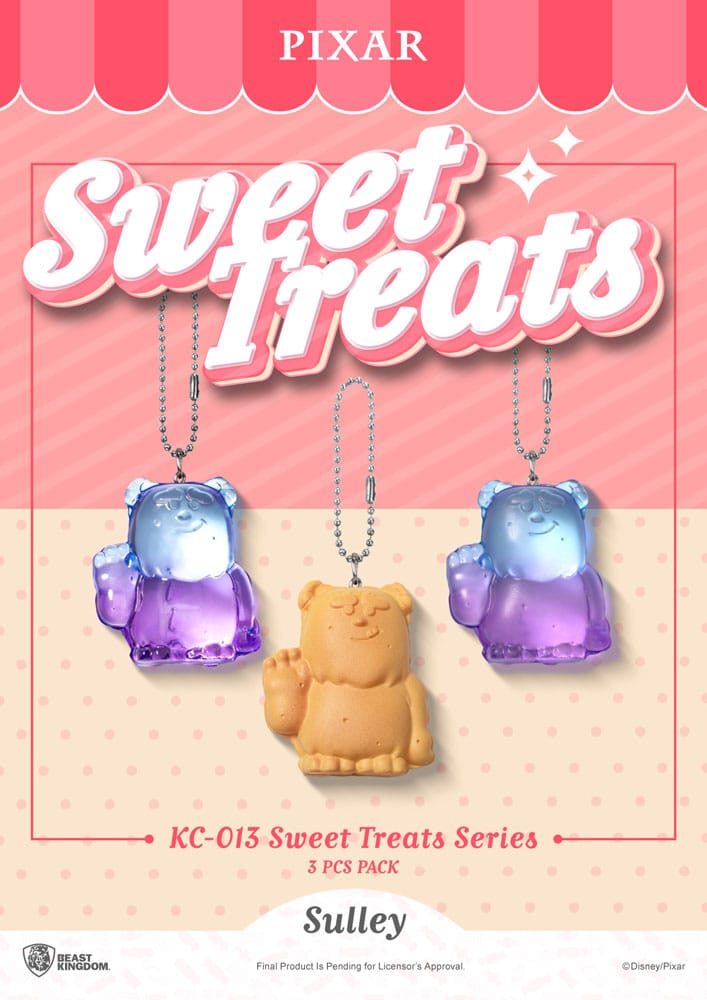 Pixar Sweet Treats Series Keychains 3-Pack 4 cm Beast Kingdom Toys