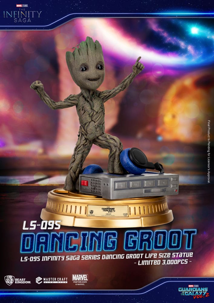 Guardians of the Galaxy 2 Life-Size Statue Dancing Groot heo EU Exclusive 32 cm Lifesize statues
