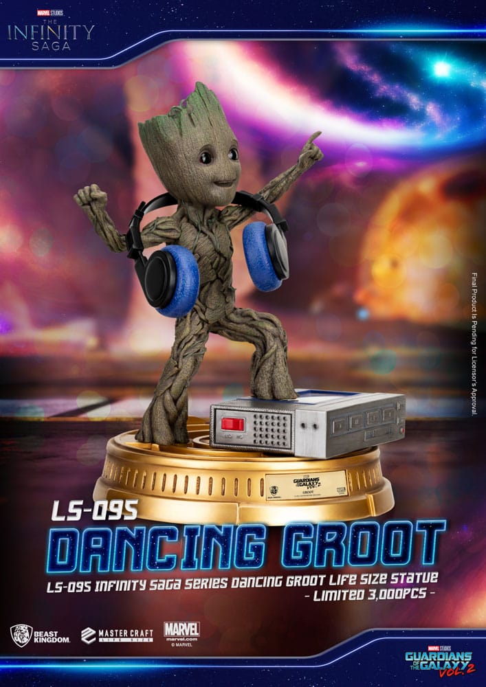Guardians of the Galaxy 2 Life-Size Statue Dancing Groot heo EU Exclusive 32 cm Lifesize statues