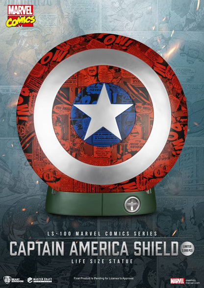 Marvel Comics PVC Captain America Shield Life Size Statue 64 cm Beast Kingdom Toys
