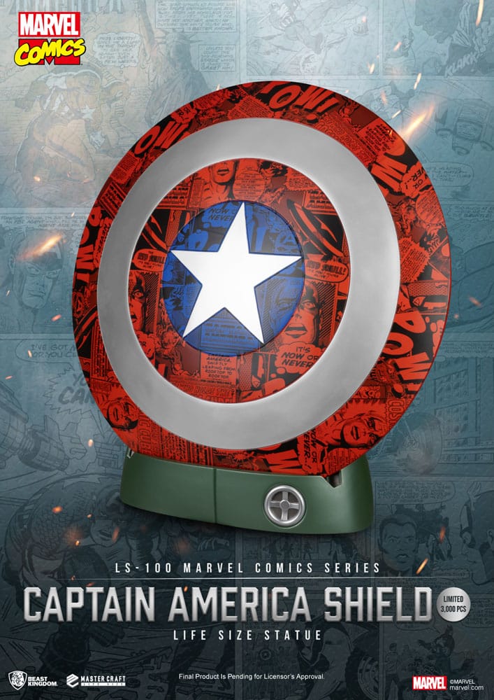 Marvel Comics PVC Captain America Shield Life Size Statue 64 cm Beast Kingdom Toys