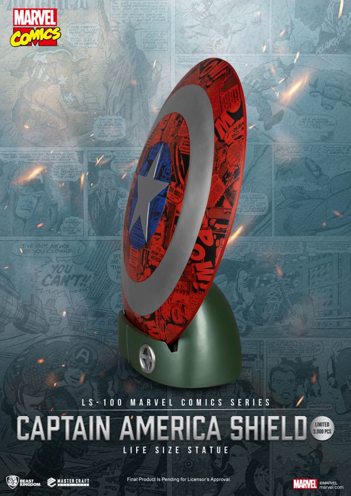 Marvel Comics PVC Captain America Shield Life Size Statue 64 cm Beast Kingdom Toys