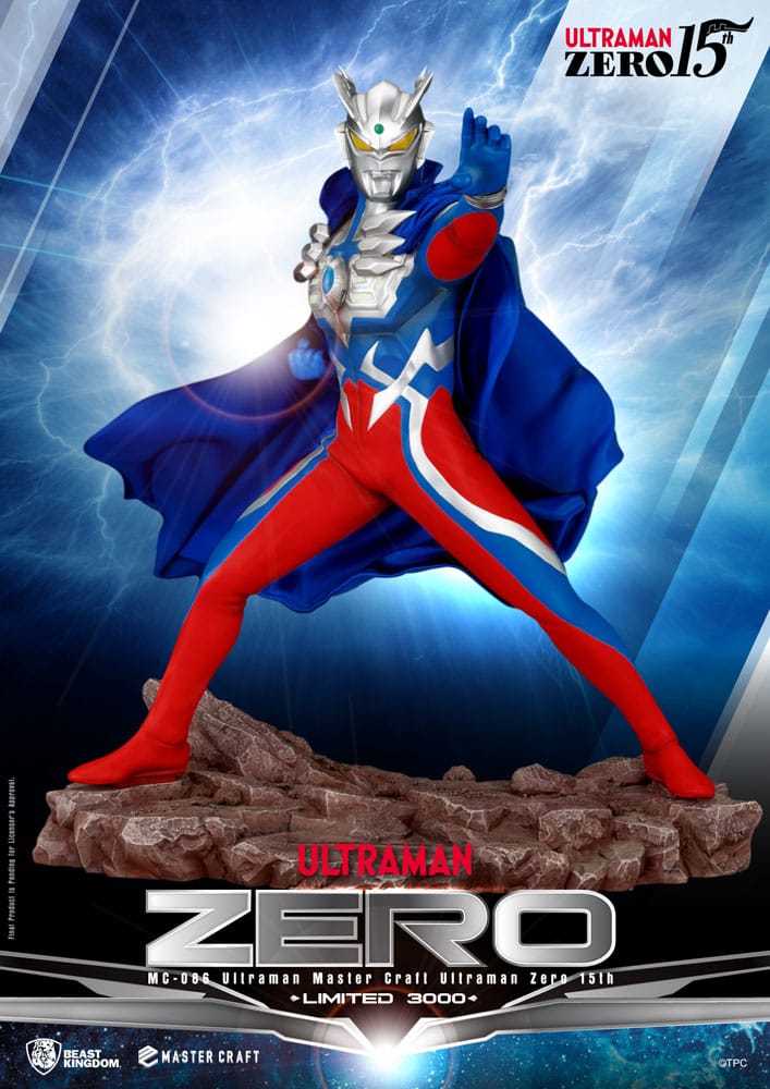 Ultraman Master Craft Statue Ultraman Zero 15th 41 cm Beast Kingdom Toys