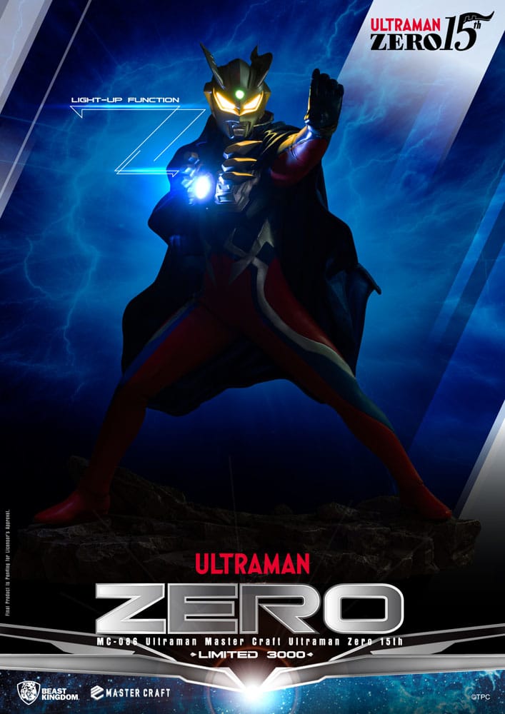 Ultraman Master Craft Statue Ultraman Zero 15th 41 cm Beast Kingdom Toys