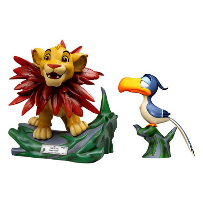 Disney Master Craft Statues 2-Pack The Lion King Little Simba & Zazu 31 cm Statues