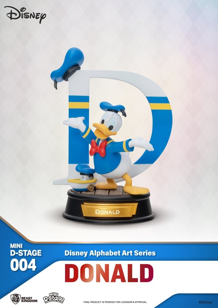 Disney Mini Diorama Stage Statues 6-pack Alphabet Art 10 cm Beast Kingdom Toys
