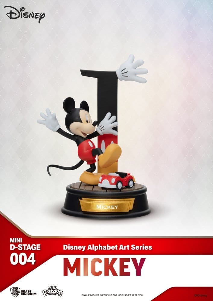 Disney Mini Diorama Stage Statues 6-pack Alphabet Art 10 cm Beast Kingdom Toys