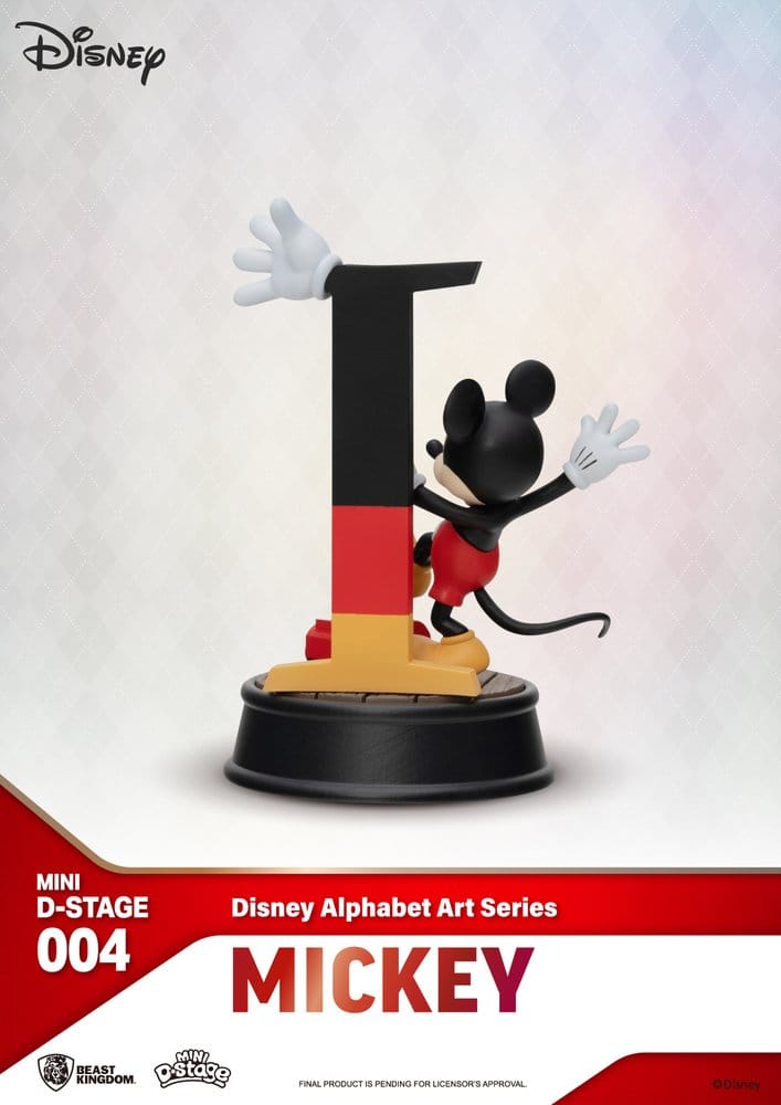 Disney Mini Diorama Stage Statues 6-pack Alphabet Art 10 cm Beast Kingdom Toys