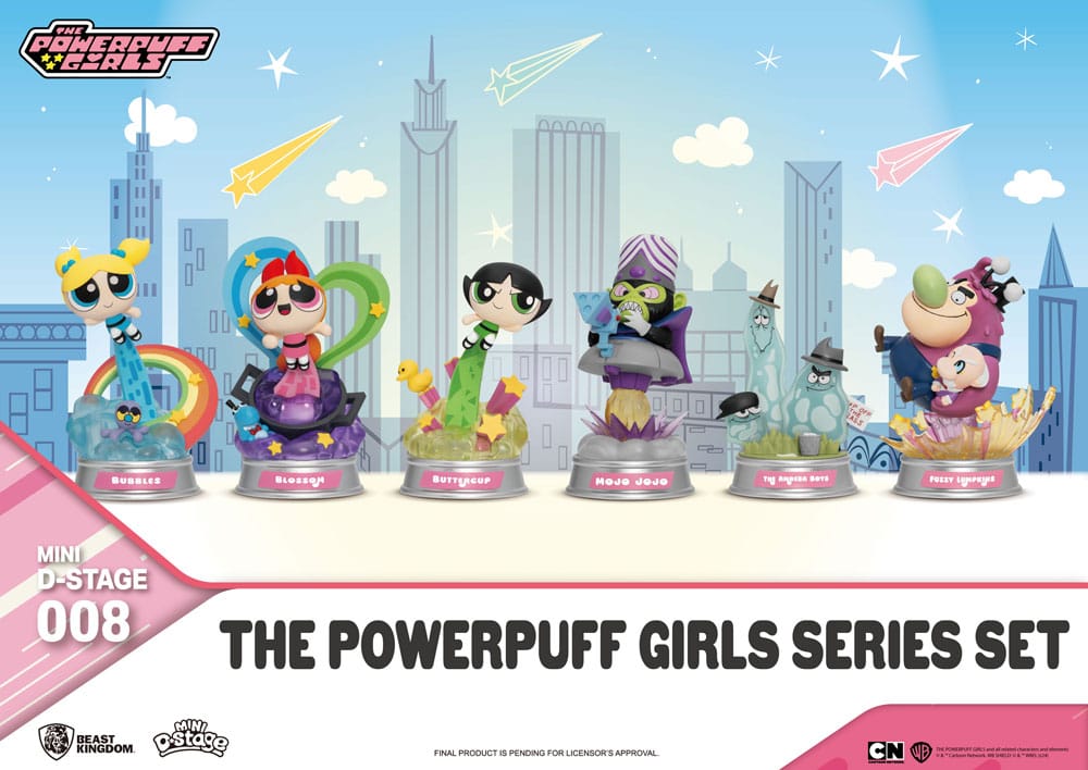 The Powerpuff Girls Mini Diorama Stage Statues The Powerpuff Girls Series Set 12 cm - FanofThings.co.uk