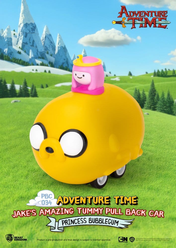Adventure Time Pull Back Car Jake's Amazing Tummy 5 cm Blind Box Assortment (6)
