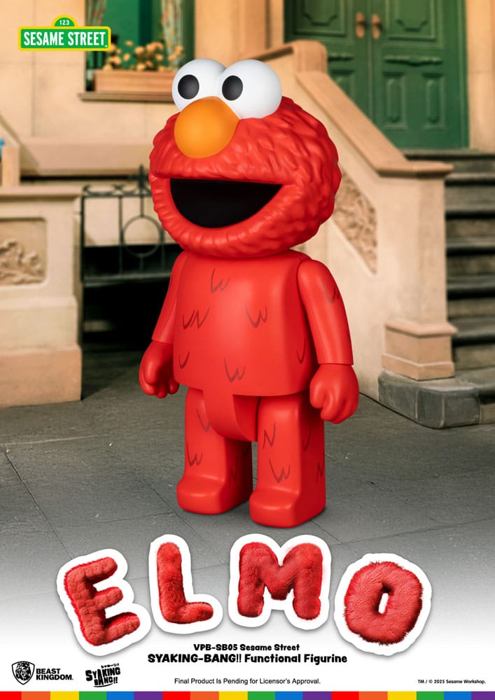 Sesame Street Syaing Bang Vinyl Piggy Bank Elmo 47 cm Beast Kingdom Toys