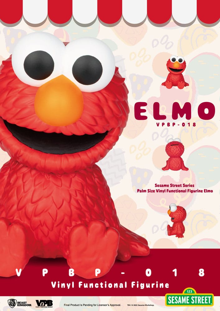 Sesame Street Piggy Vinyl Bank Elmo 12 cm - FanofThings.co.uk