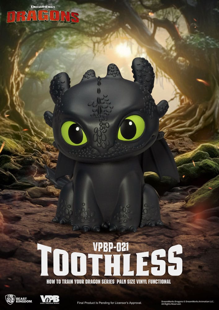 How to Train Your Dragon Piggy Vinyl Bank Toothless 12 cm Beast Kingdom Toys