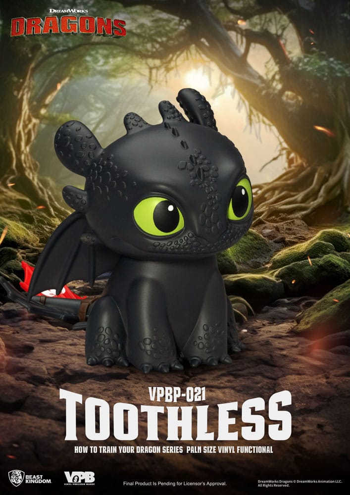 How to Train Your Dragon Piggy Vinyl Bank Toothless 12 cm Beast Kingdom Toys